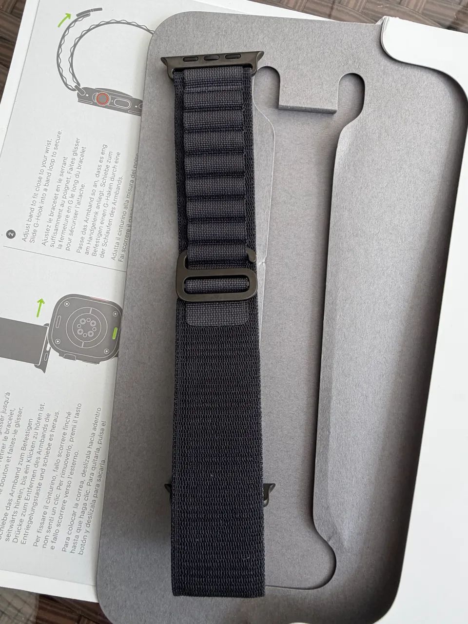 Pulseira Apple Loop Alpina Preta Lançamento  - Foto 4