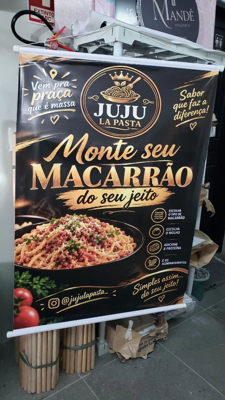 Banner lona personalizado para loja com seus serviços - Foto 3