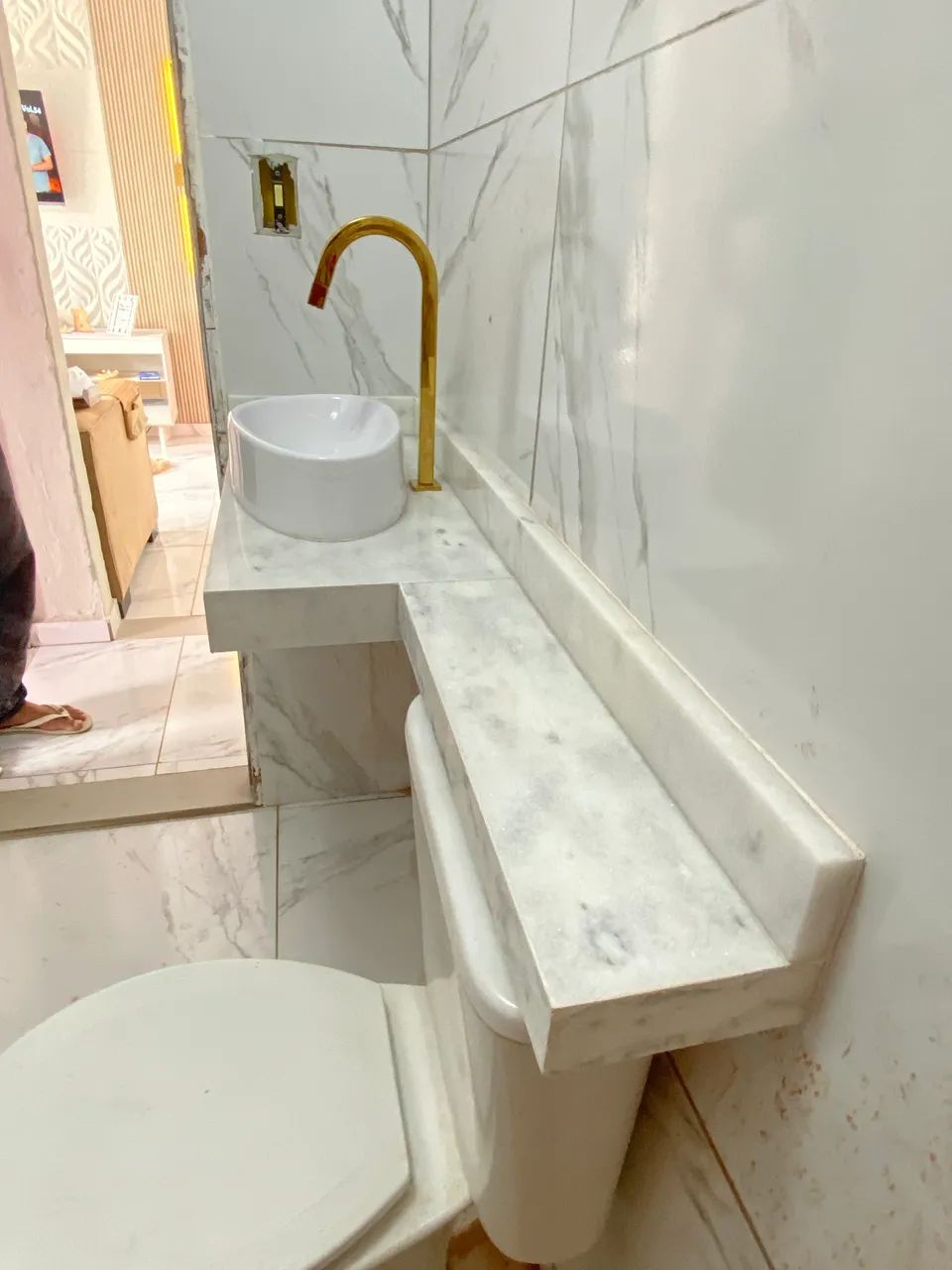 Pia para banheiro/marmore - Foto 2
