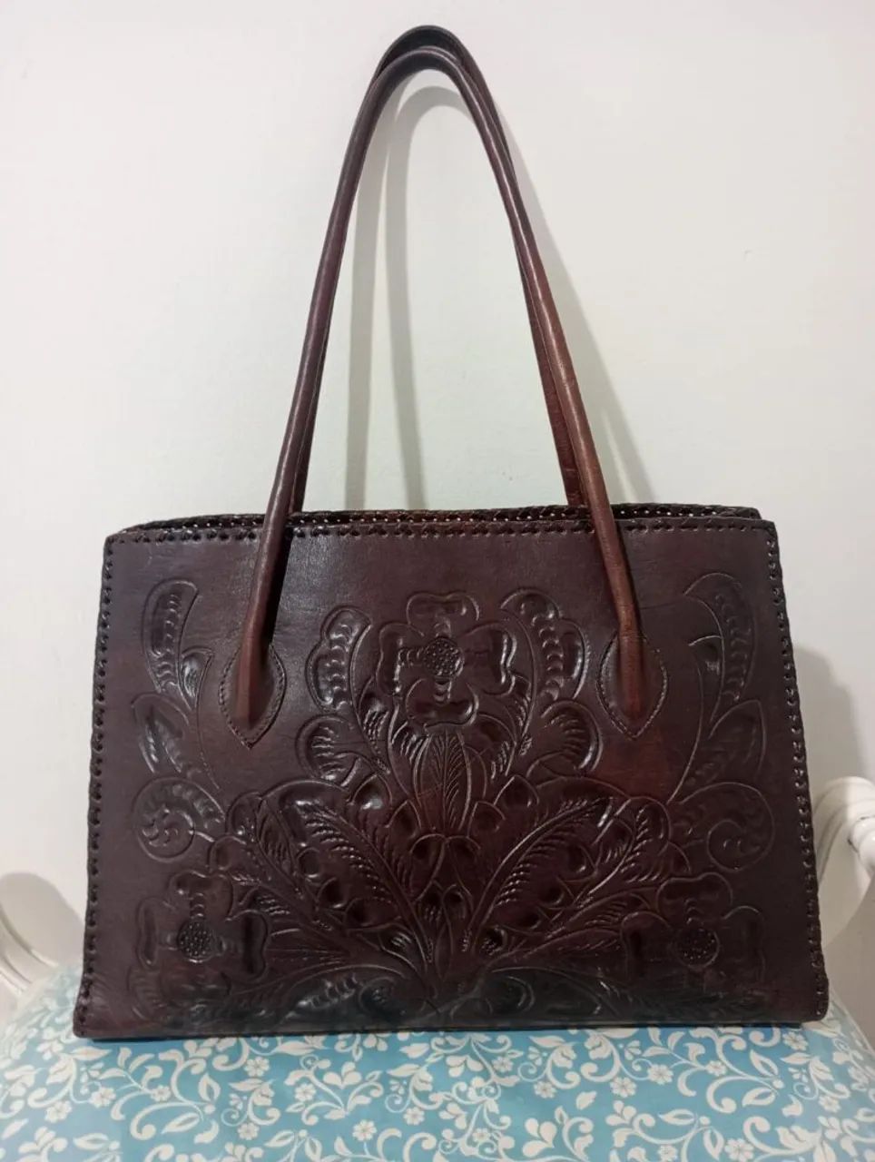 Bolsa de couro mexicana