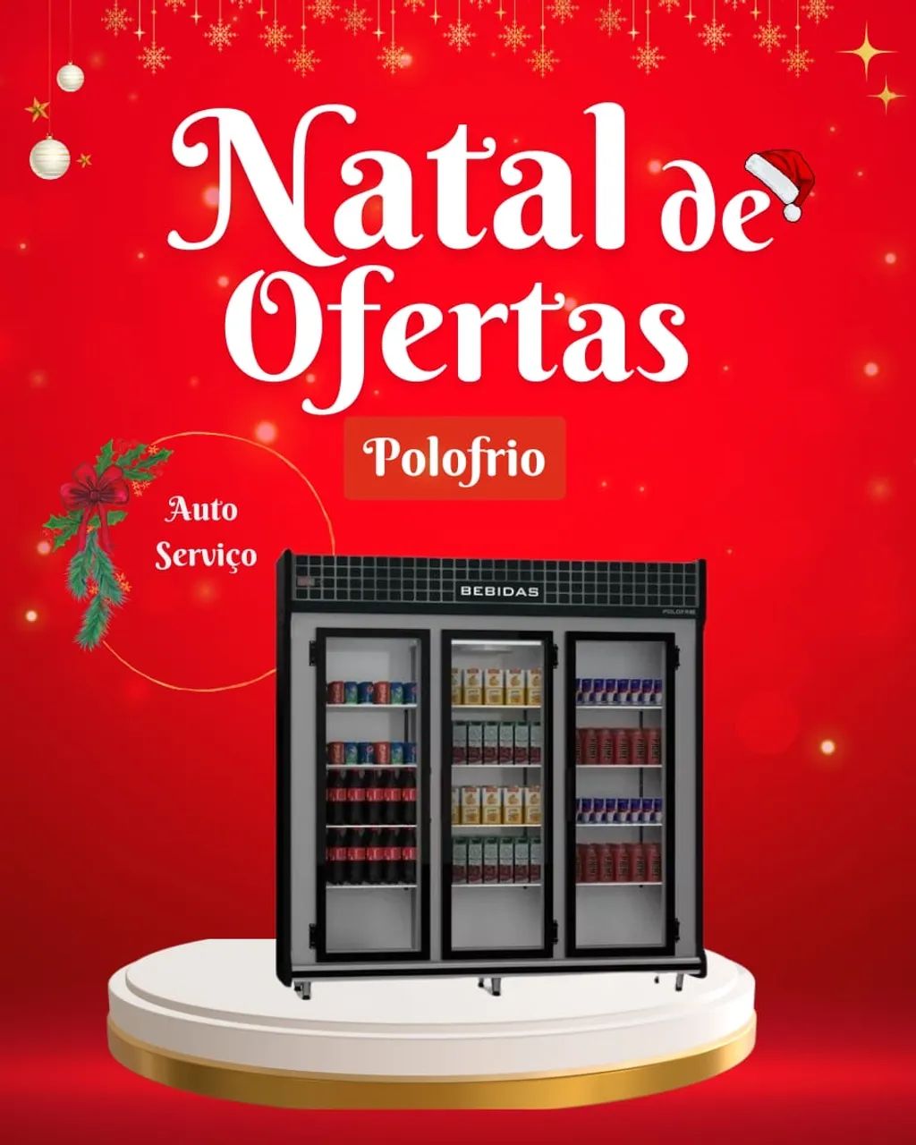 Balcão auto serviço refrigerado