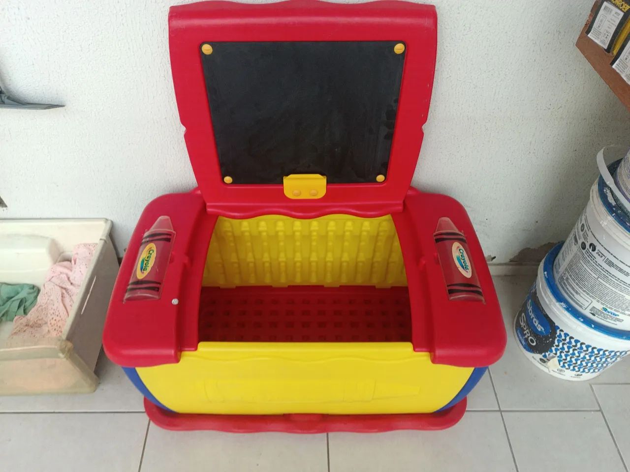 Baú infantil para brinquedos Crayola - Foto 5