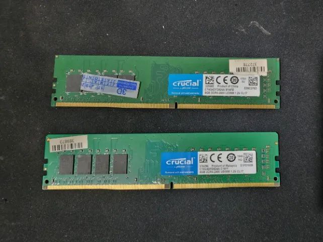 16GB Memória RAM DDR4 2400MHz (2x8GB) Crucial - Memória RAM
