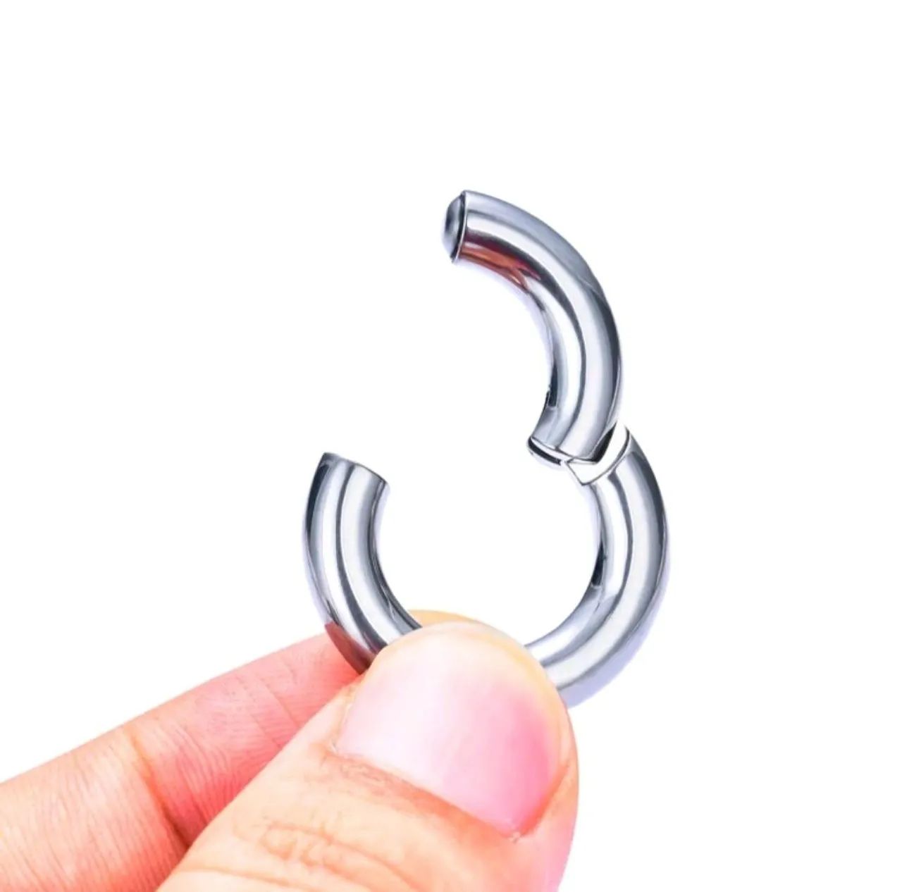 Par piercing aço inoxidável 316L - 6.0MMx12MM - Foto 4