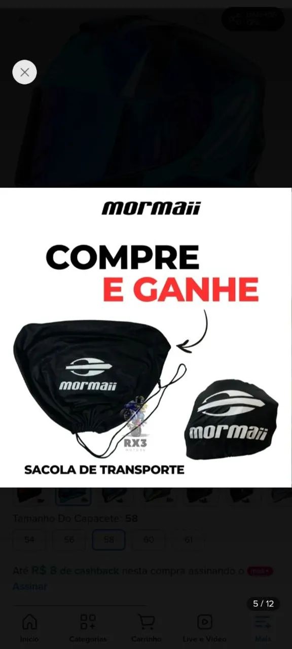 Capacete mormaii 58 - Foto 5
