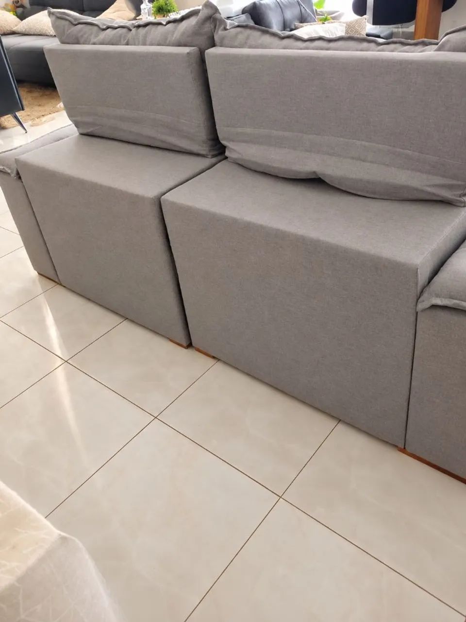 Sofá cinza retrátil  - Foto 3