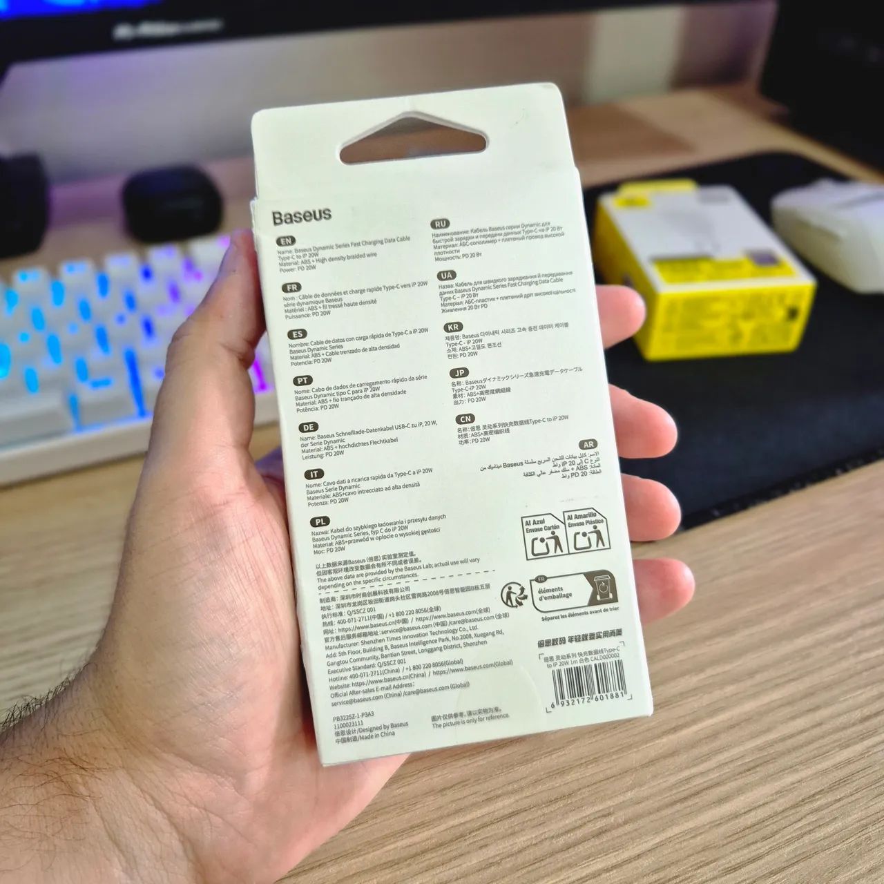 Cabo Turbo para iPhone Tipo C Lightning Baseus 20W - Foto 2