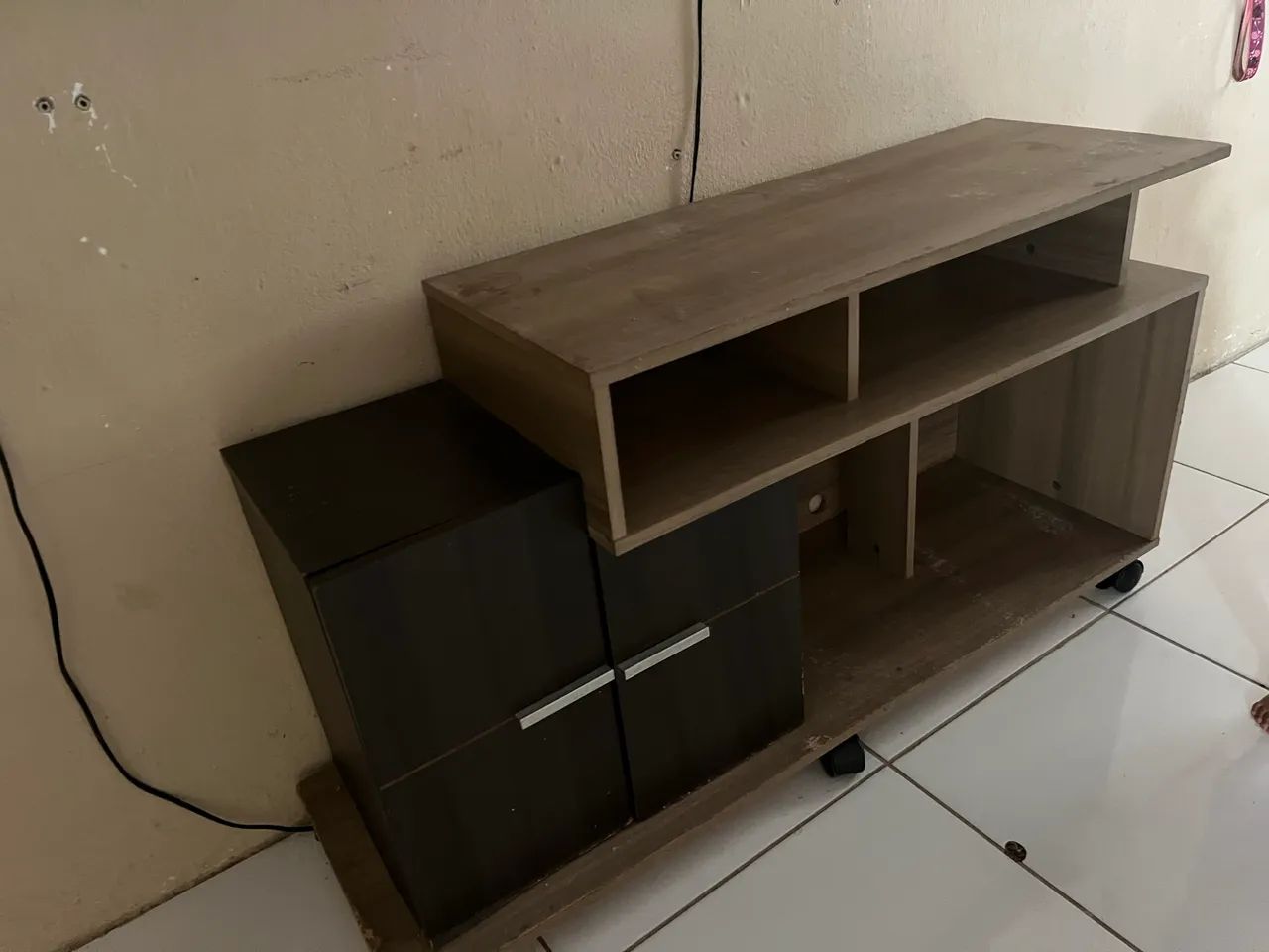 Rack para TV com rodinhas - Foto 4