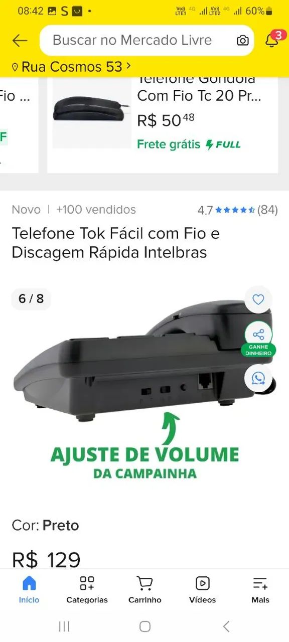 TELEFONE TOK FÁCIL/DISCAGEM RAPIDA - Foto 5