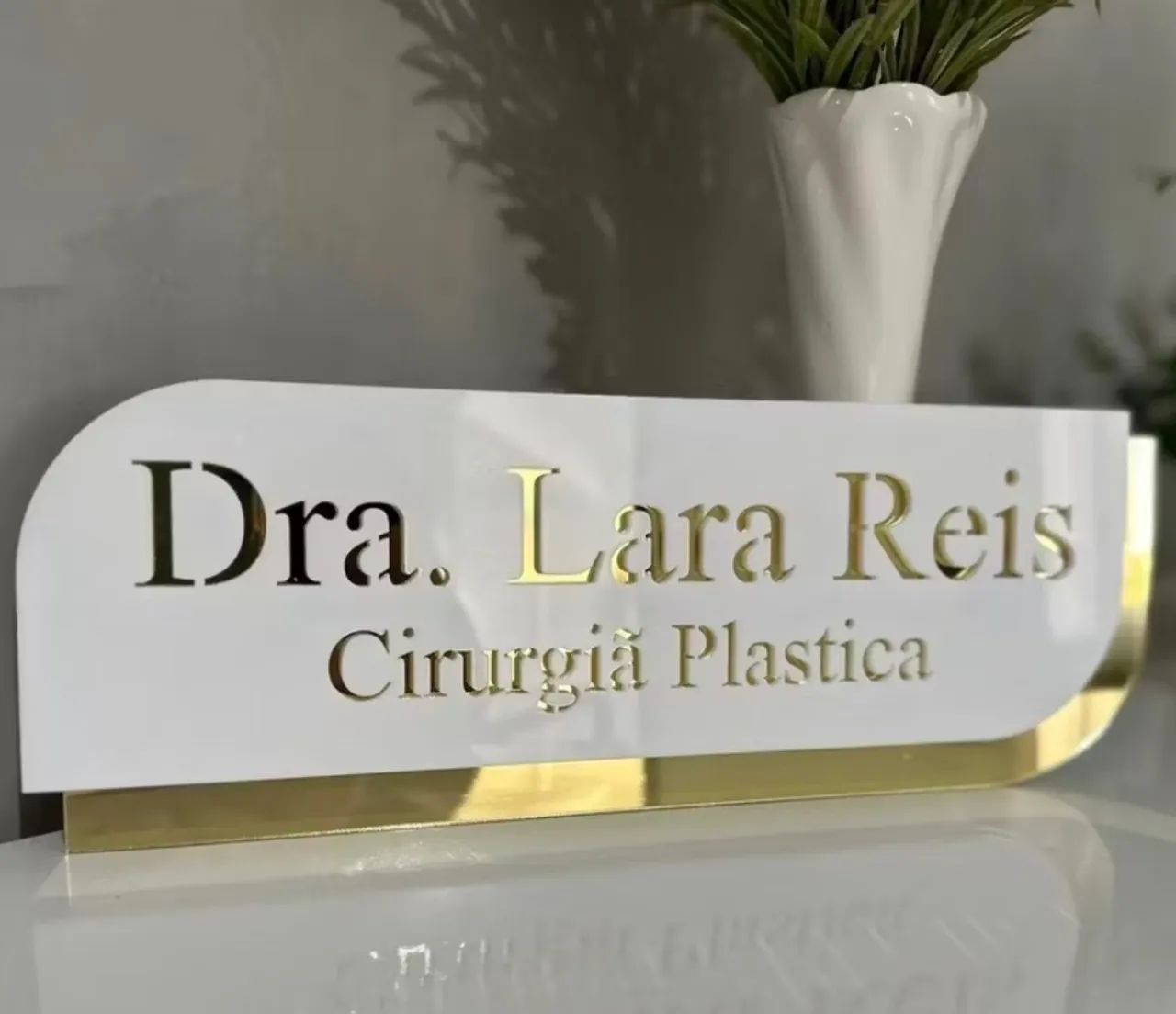 Logo de acrílico de parede espelhado  - Foto 2