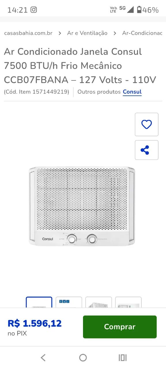 Ar condicionado Consul