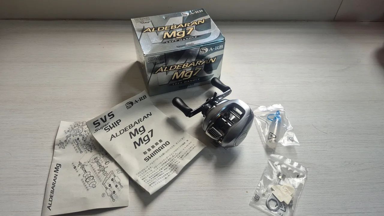 SHIMANO ALDEBARAN Mg7 左ハンドル Shimano 09 ALDEBARAN Mg7 Left Handed Baitcasting Reel w/Box JAPAN