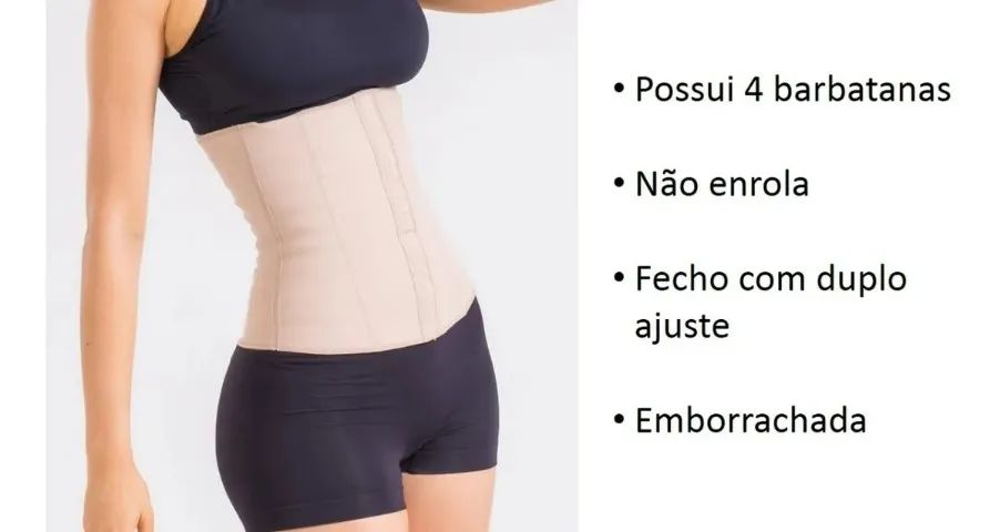 Cinta Modeladora Feminina Emborrachada Cotton tamanho EG/XL/MG