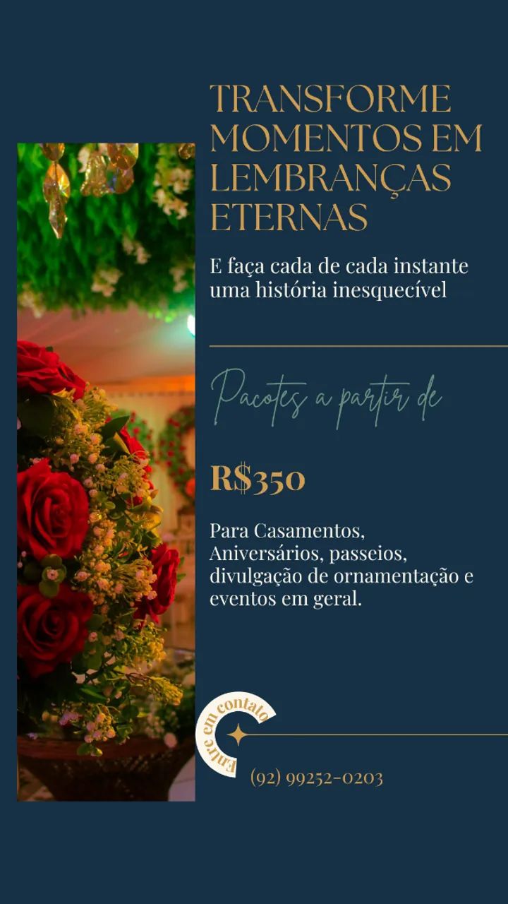 Fotógrafo de Eventos e Decoração