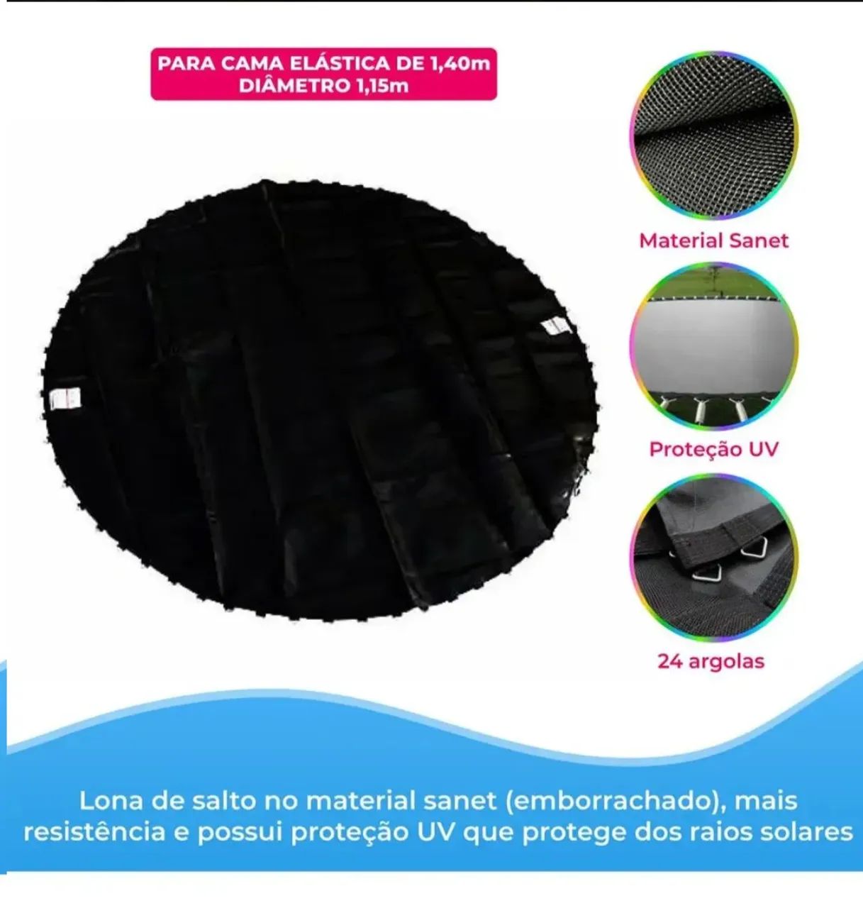 Cama elástica de 1,40 m - Foto 4
