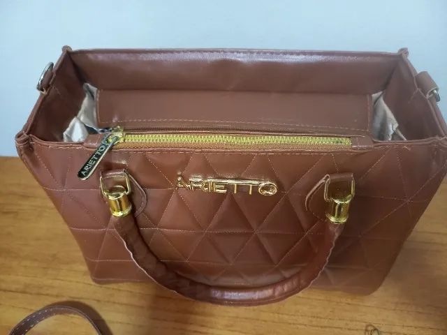 Bolsa Marrom estruturada - Foto 4