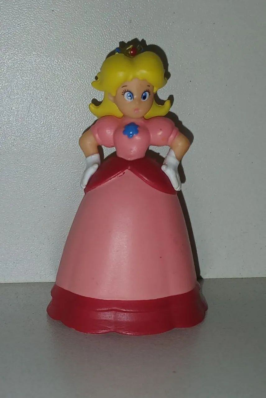 BONECA MINIATURA PRINCESA PEACH SUPER MARIO BROS