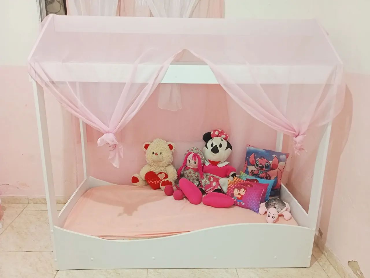CAMA INFANTIL COM COLCHÃO 