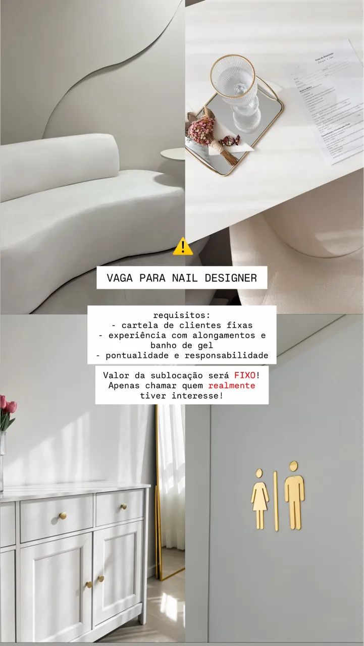 SUBLOCAÇÃO NAIL DESIGNER