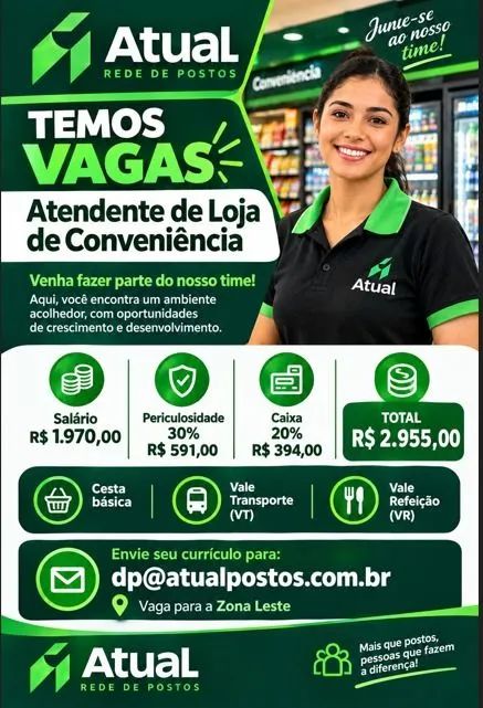 Atendente de loja 