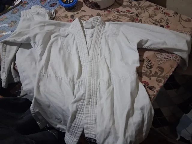 Kimono branco e calça  - Foto 2