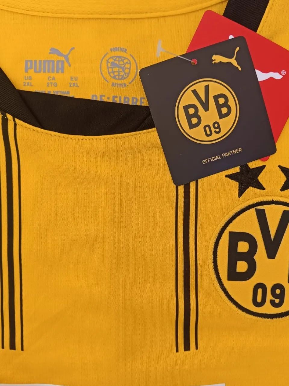 Camisa Borussia Dortmund 2024/25 - Modelo Home - Nova na Etiqueta - 2XL - Foto 4