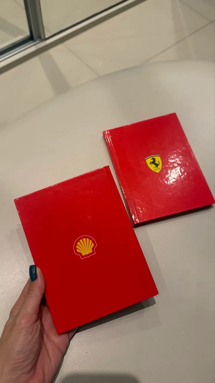 Kit com 2 Cadernos Oficiais Shell Ferrari  - Foto 3