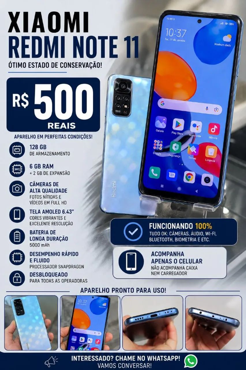 Xiaomi Redmi Note 11 - 128 GB | 6 GB RAM - Foto 3
