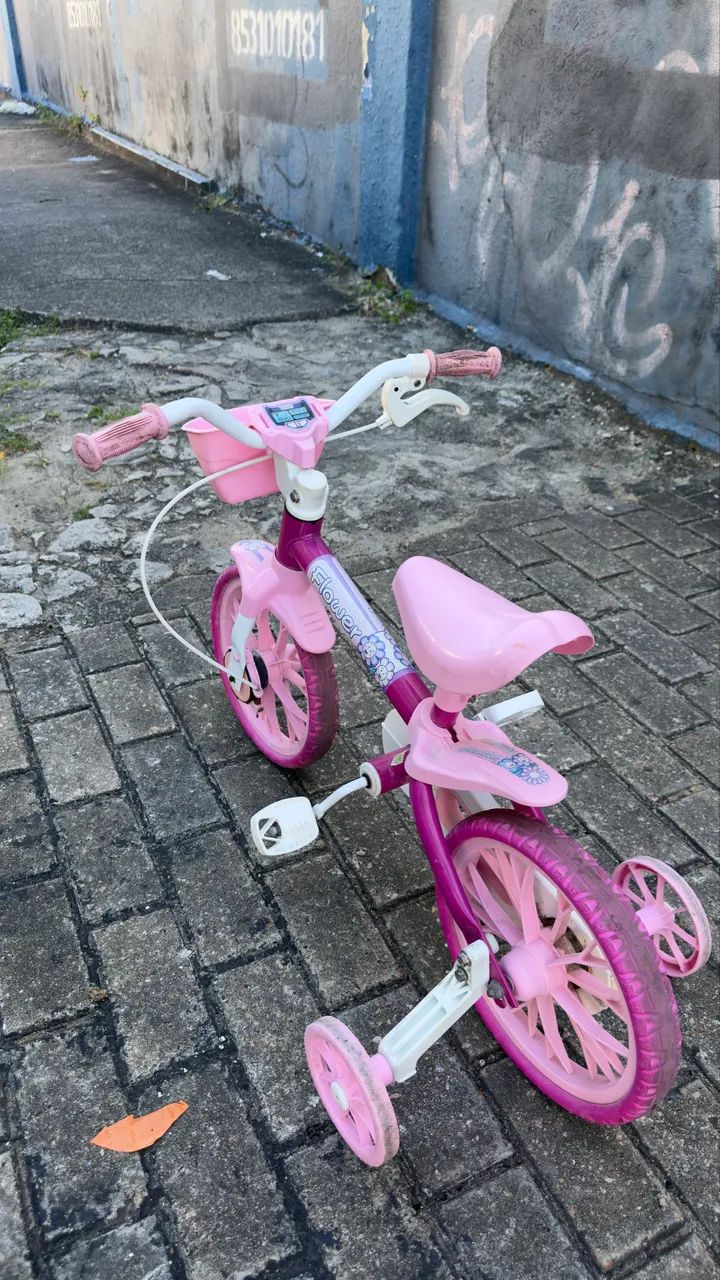 Bicicleta infantil rosa - Foto 2