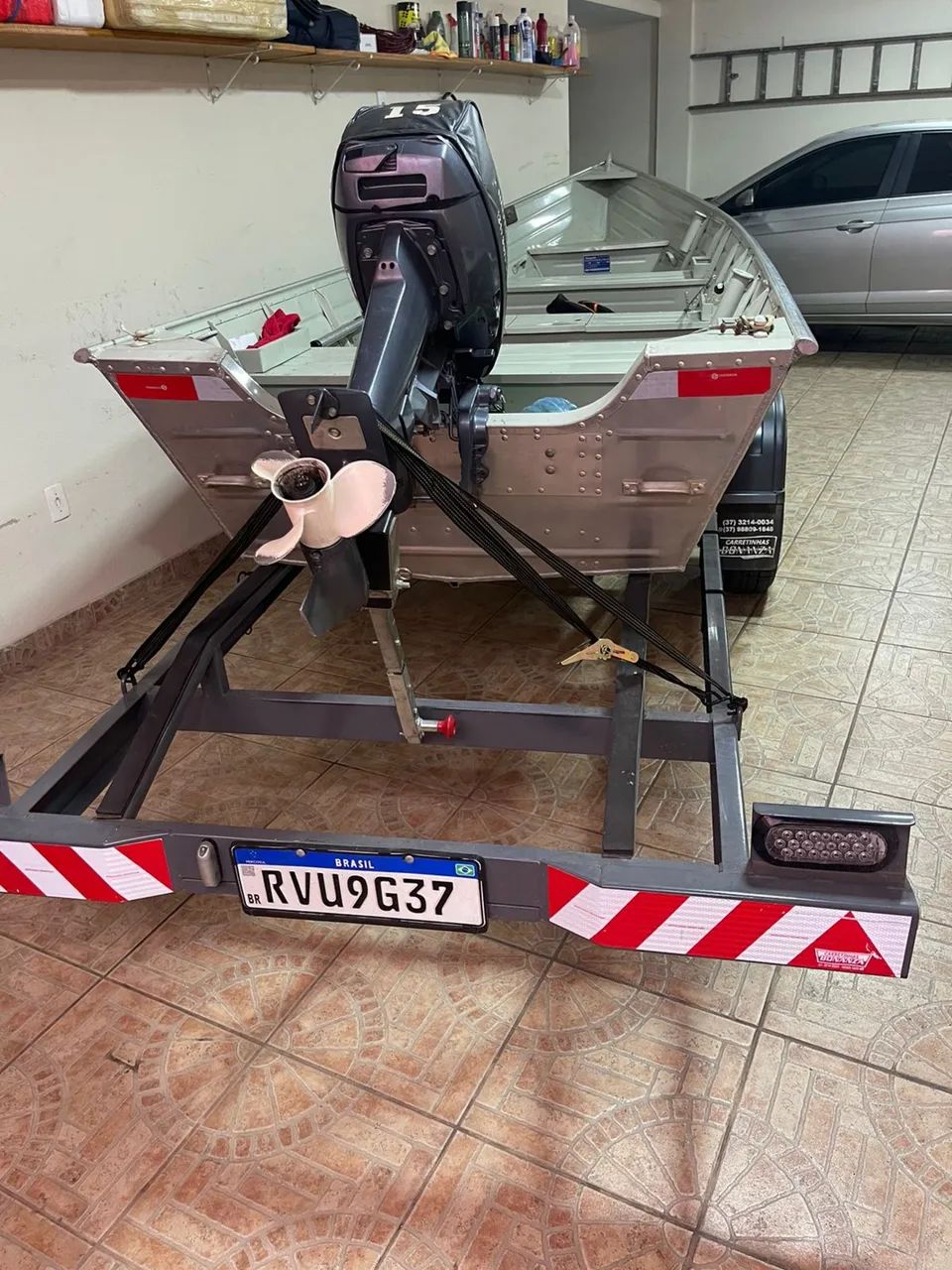 Vendo conjunto: barco, motor e carretinha. - Foto 4