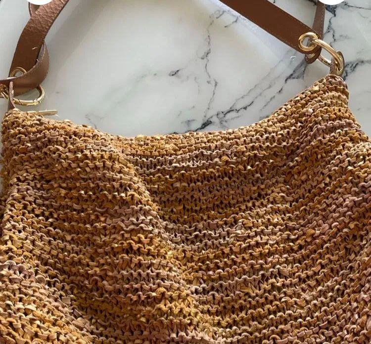 Bolsa hobo tricô couro Corello - Foto 4