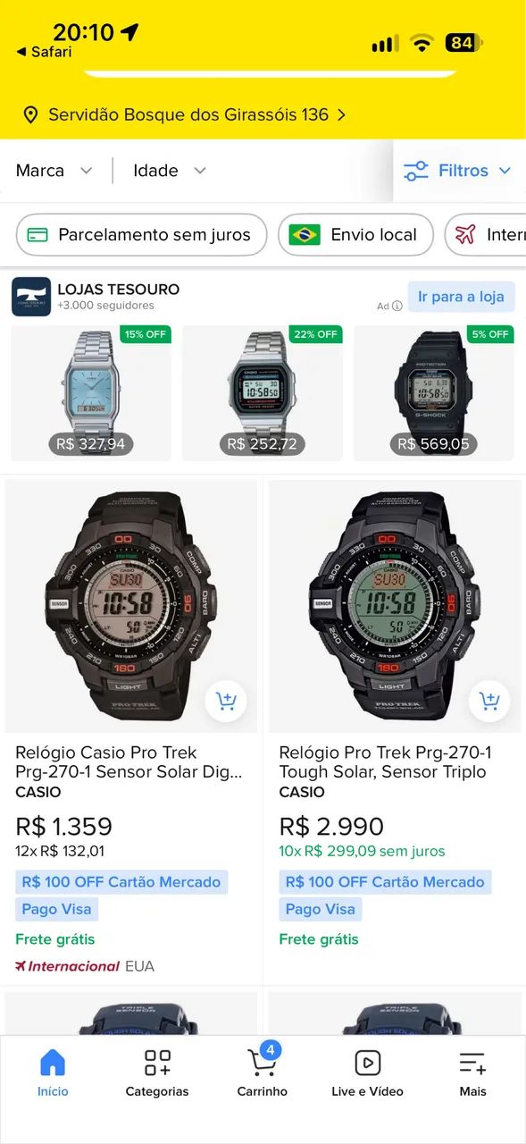 Relógio Casio Protrek PRG 270B Original - Foto 4