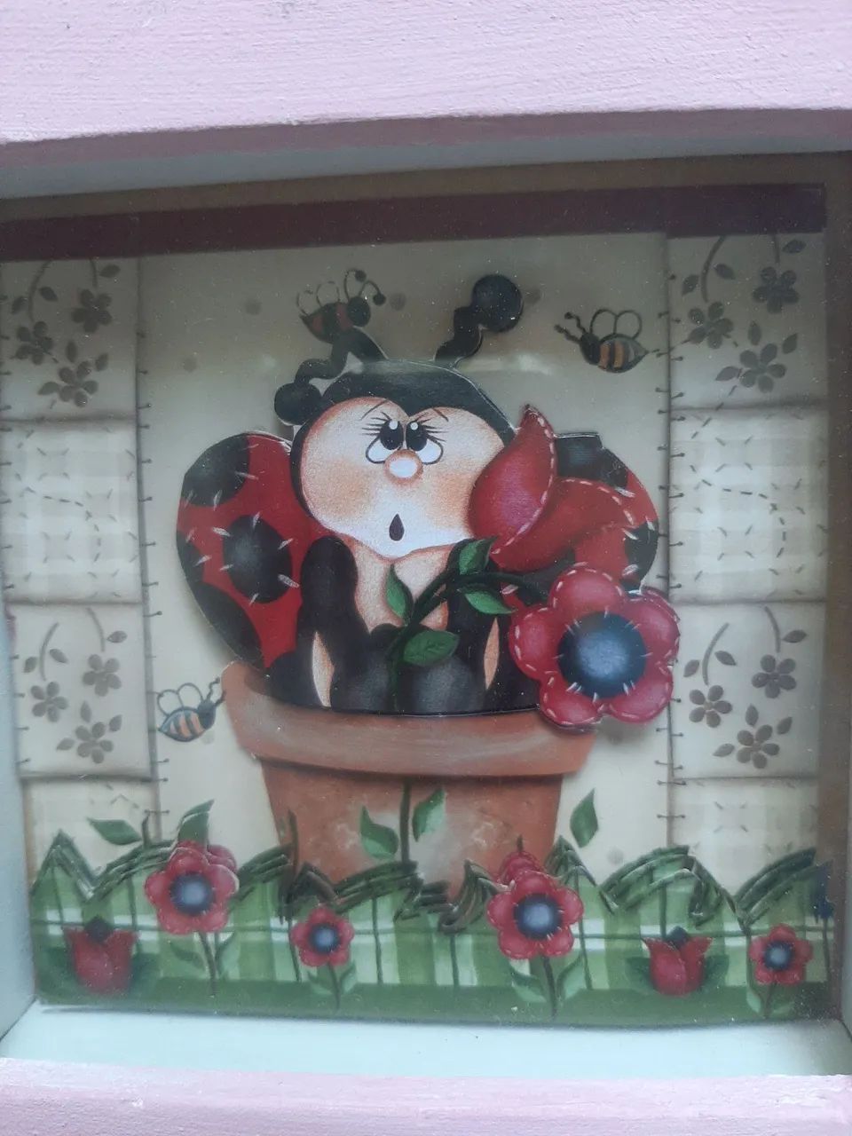 Quadro 3D Joaninha - Foto 4