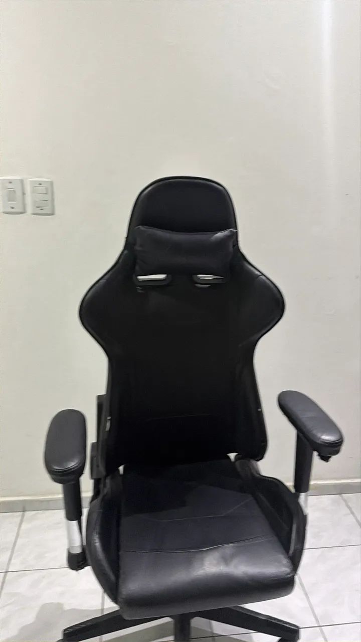 Cadeira Gamer Preta - Foto 4