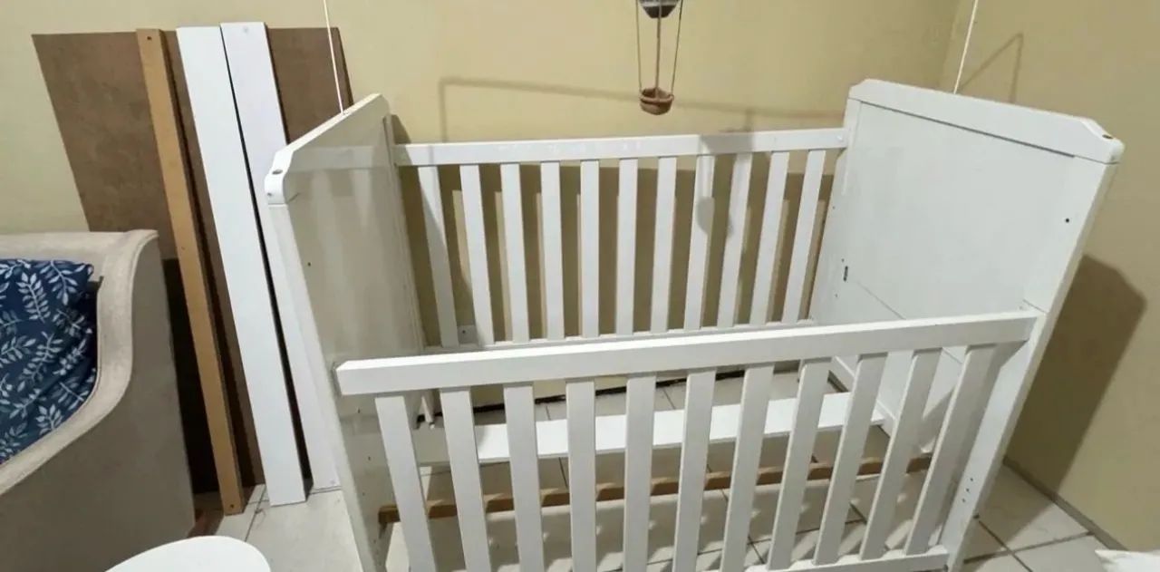 Berço que vira cama 
