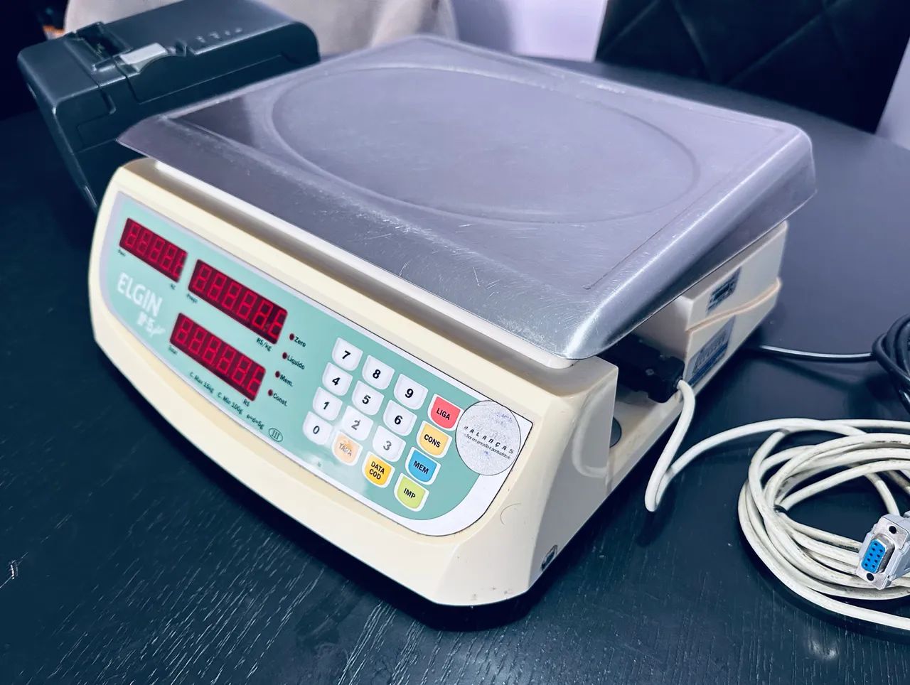 Balança ELGIN DP Plus 15kg, Bivolt + Impressora não fiscal Etiquetadora com bobina - Foto 2