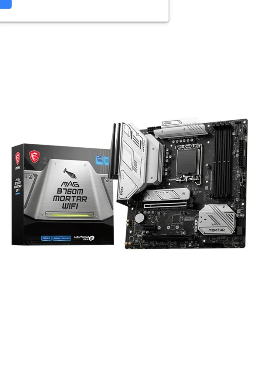 Placa mãe MSI MAG B760M MORTAR WI-FI PCI-EX 5.0 lga 1700 intel