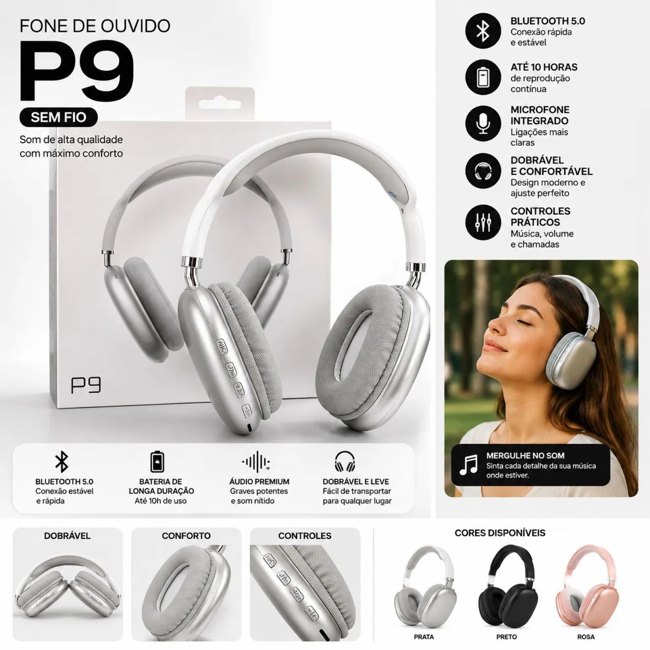 Fone de ouvido Bluetooth  - Foto 2