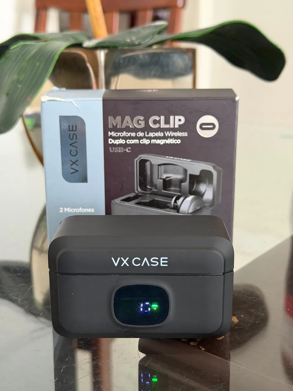 Microfone de lapa sem fio com clip magnético  - Foto 4