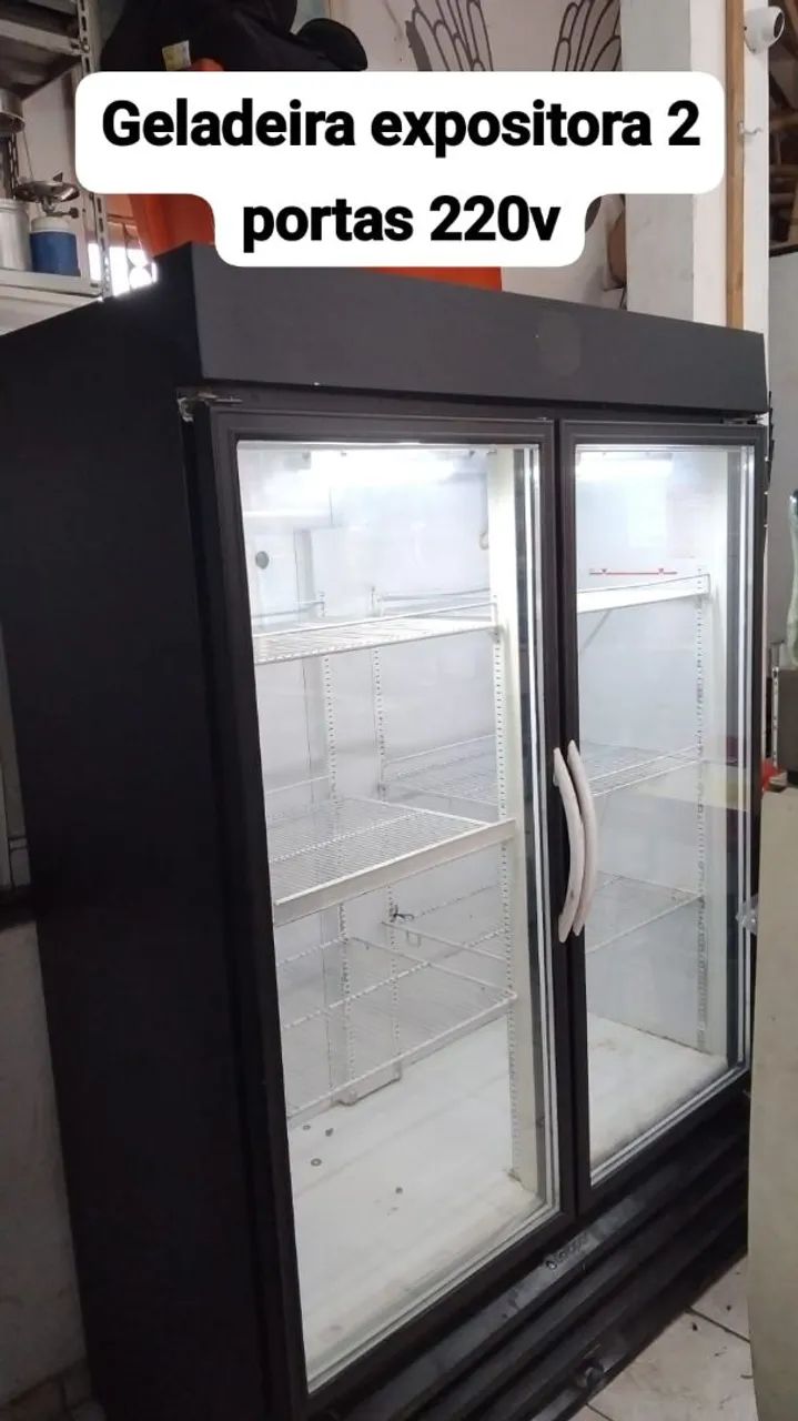 Geladeira expositora Black 2 portas 220v - Foto 2