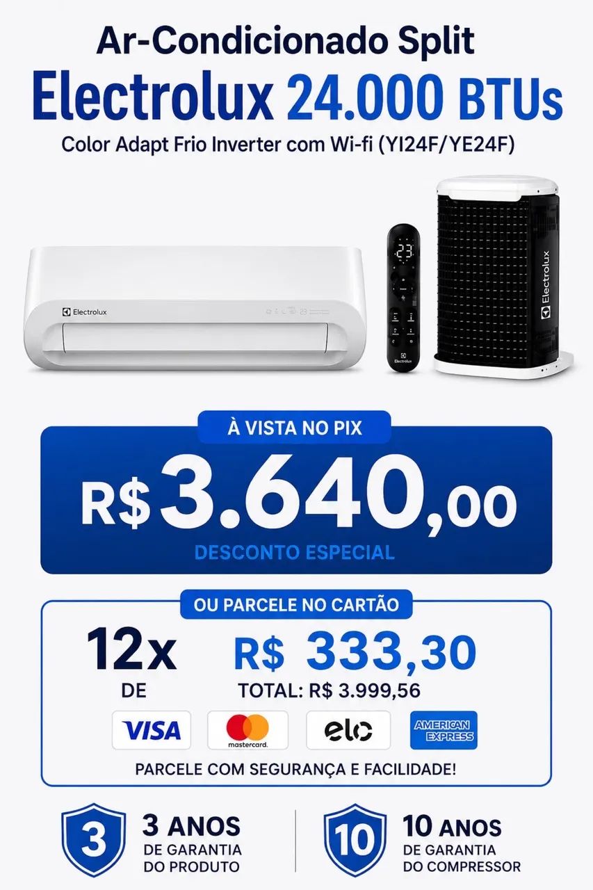 Split Electrolux Inverter com Wi-Fi - Foto 5