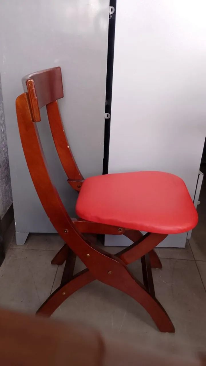 Cadeira de madeira estofada para restaurante/bar - Foto 4