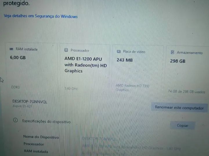 Notebook accer 6 GB  - Foto 3