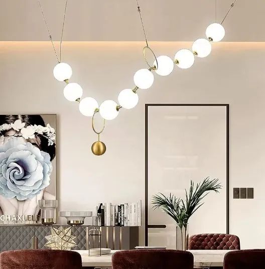 LUSTRE PÉROLAS LUXO MODERNO  - Foto 2