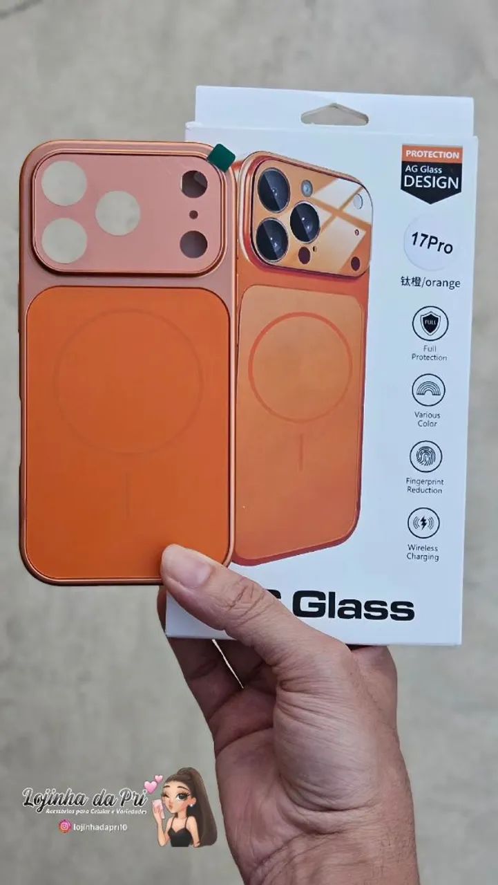 Case Glass para linha iPhone 17