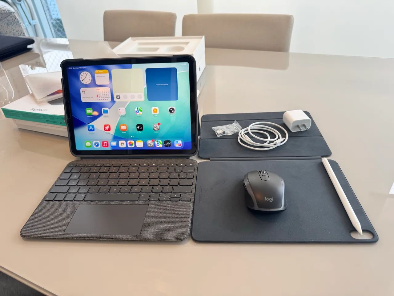 iPad Air M1 - Setup Completo Trabalho e Lazer