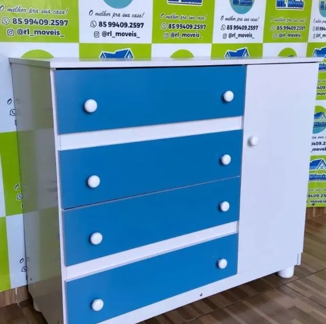 CÔMODA 4 GAVETAS EM MDF - APROVEITE! - Foto 2