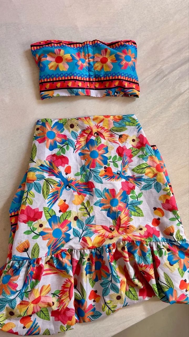 Conjunto Tropical - Estampado Arara  - Foto 3
