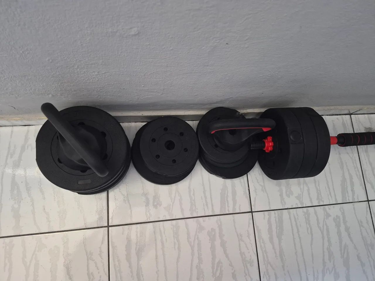 Pesos de exercício nunca usados