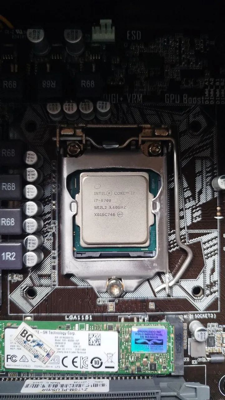 I7 6700 + cooler original 
